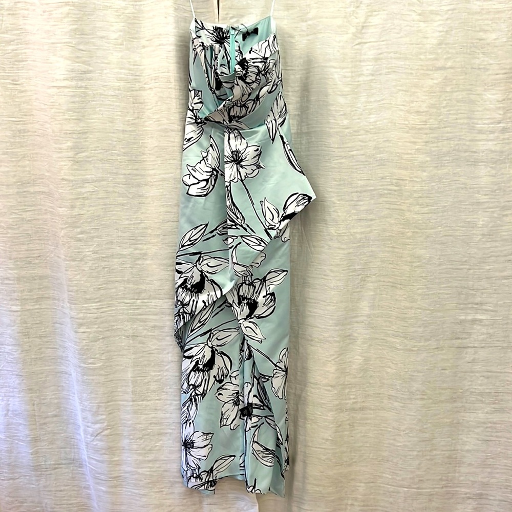 Parker Black formal high low modern floral dress